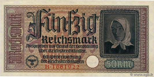 German Reichsmark Banknote