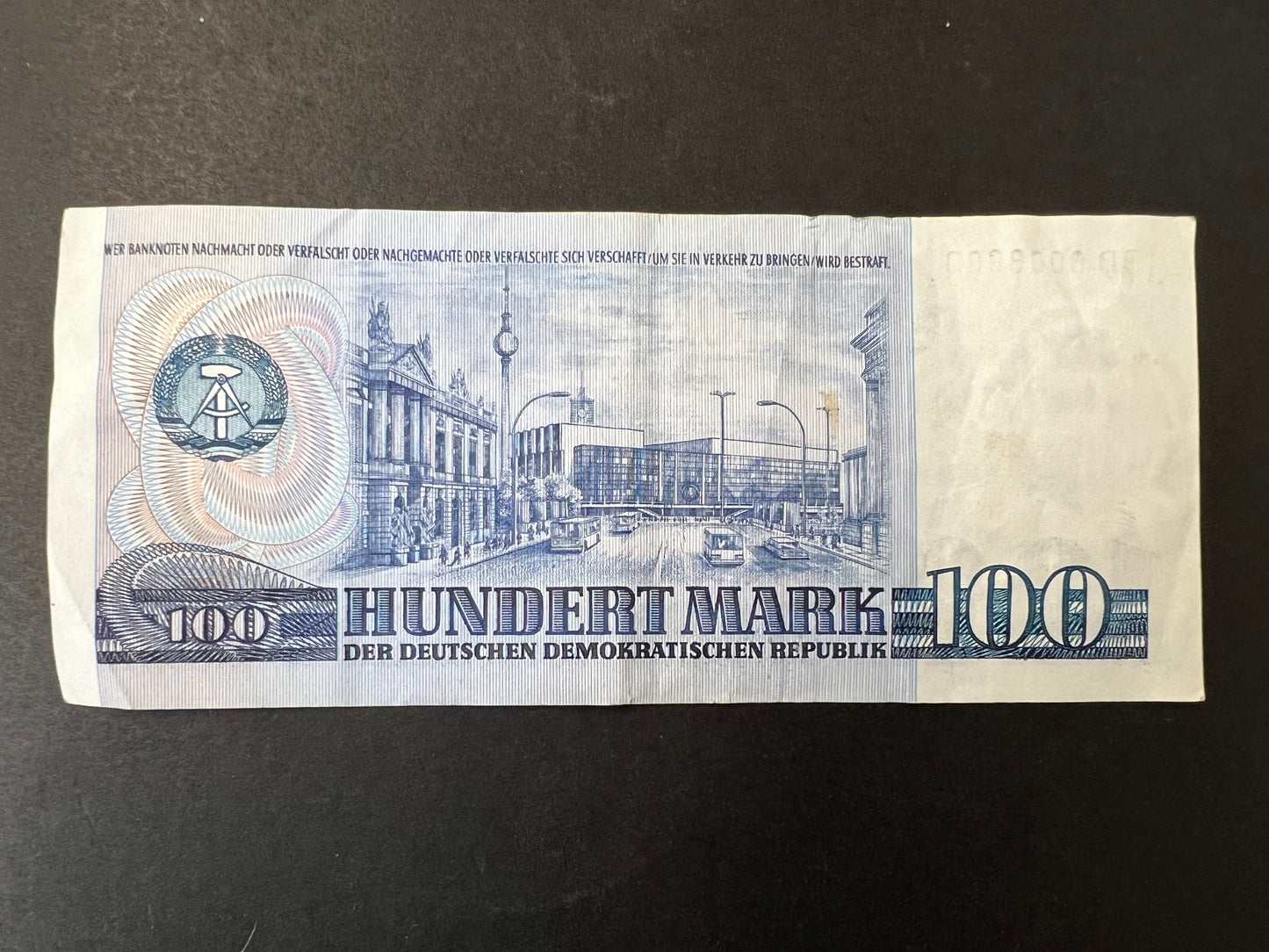 German 1975 100 Mark (hundert mark) "Karl Marx" Banknote