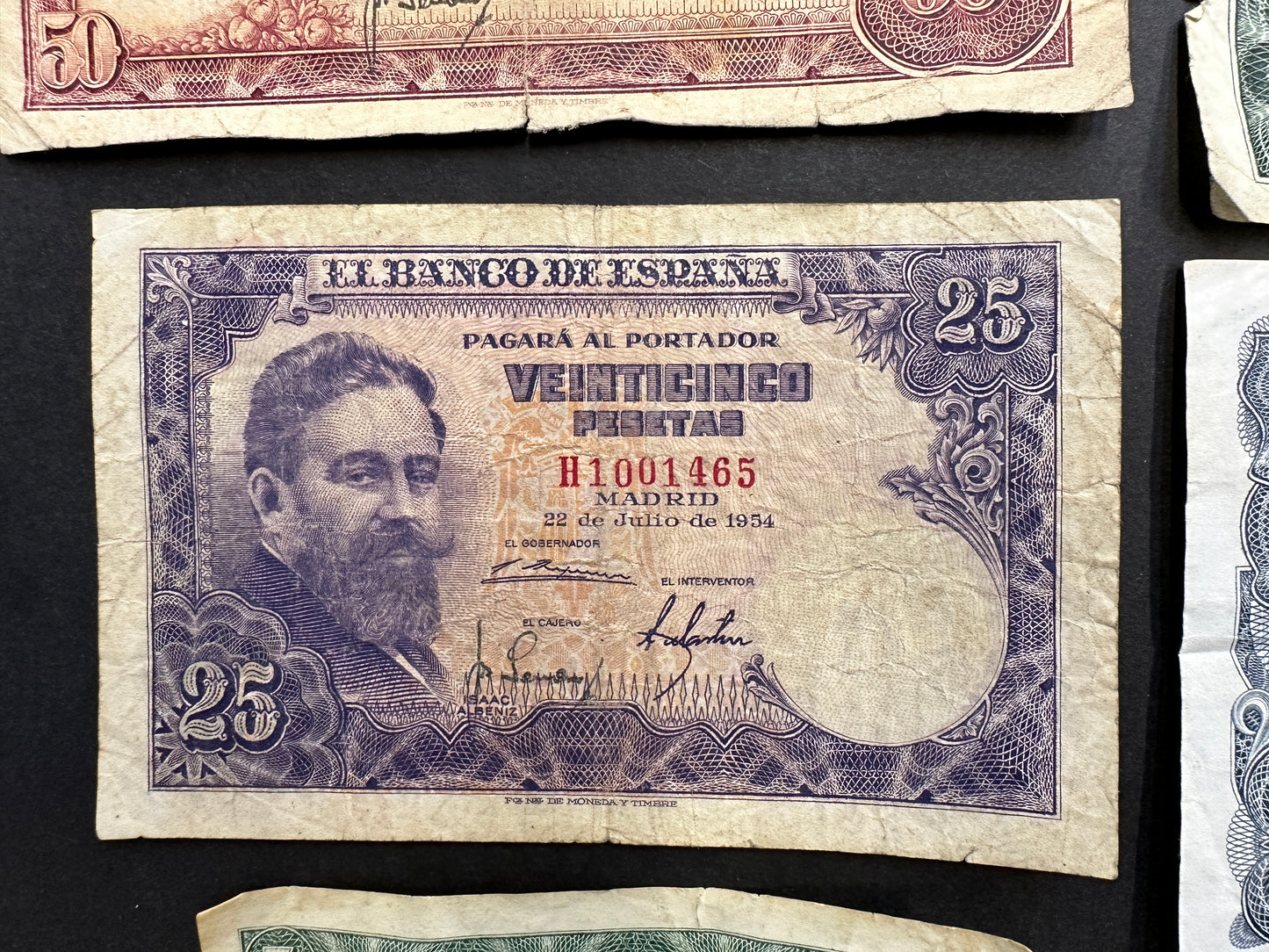 Rare Spanish Peseta Banknotes 1951 to 1971